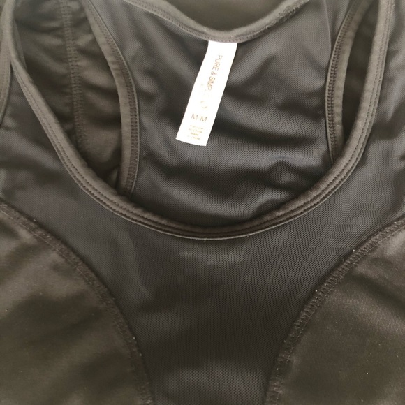 Long Black Pure and Simple Athletic Tank - Picture 7 of 7